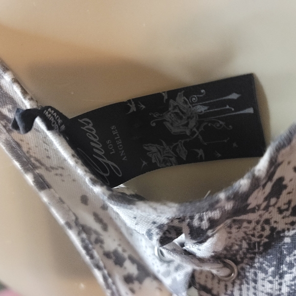 Guess tank tops with jewels & chains on the side.. snake skin style - Picture 10 of 10